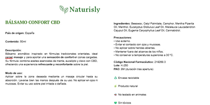 Bálsamo Confort CBD | Naturisly
